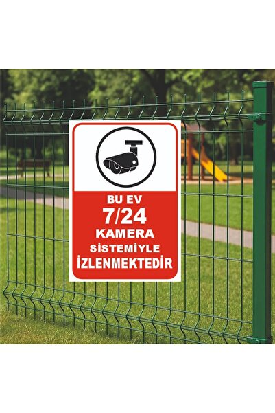 TUBONSİS Bu Ev 7/24 Kamera Sistemiyle İzlenmektedir – Dekota Uyarı Tabelası