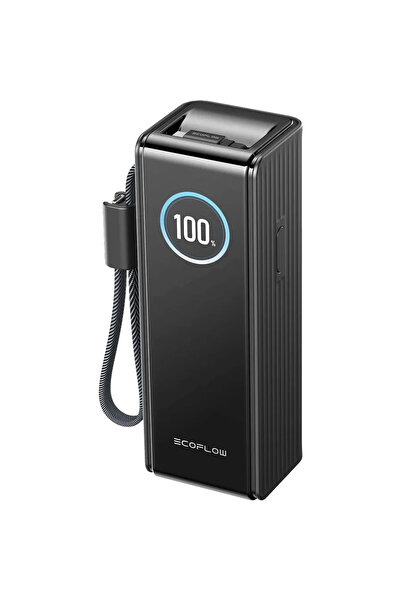 EcoFlow RAPID 25000 mAh, 170W, cabluri incorporate de 100W, Negru
