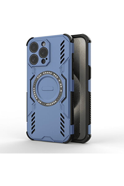 Techsuit iPhone 15 Pro Case - ArmorMag Case - Blue