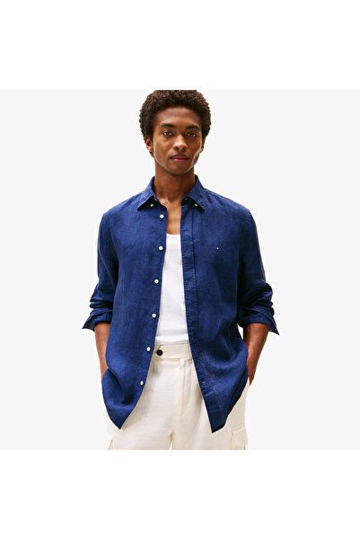 Tommy Hilfiger Erkek Mavi Gömlek