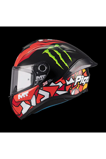 MT Helmets KASK TARGO S PIQUERAS B5 PARLAK KIRMIZI