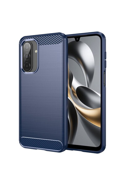 Techsuit Θήκη για Samsung Galaxy A17 5G - Σιλικόνη άνθρακα - Μπλε