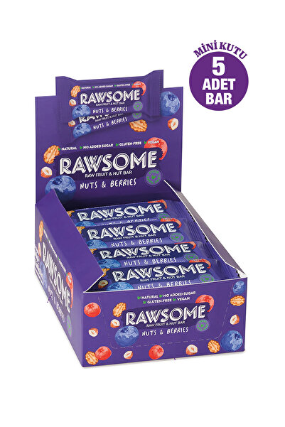 Rawsome Orman Meyveli Glutensiz Ve Vegan Kuruyemiş Barı 40g X 5 Adet