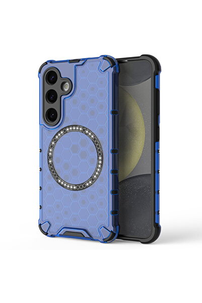 Techsuit Husa transparenta pentru Samsung Galaxy S24 - HoneyComb Shield MagSa...