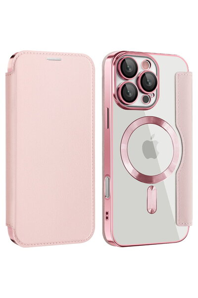 Techsuit Husă pentru Samsung Galaxy A17 5G - SmartMag Book Case - Roz