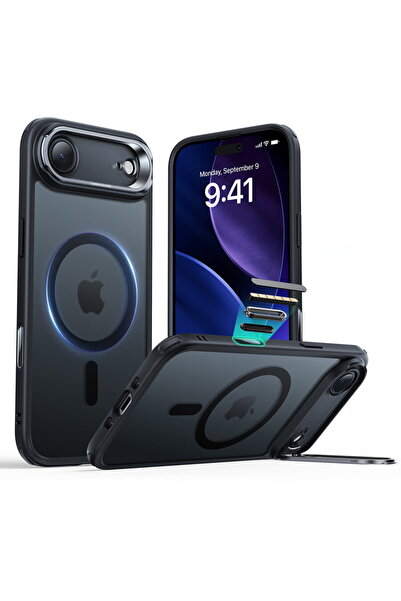 ESR Husă pentru iPhone 17 Air - Clasic Hibrid HaloLock Kickstand - Negru Mat