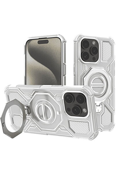 Techsuit Husa pentru iPhone 15 Pro - Carbon Shield PRO - White Transparent