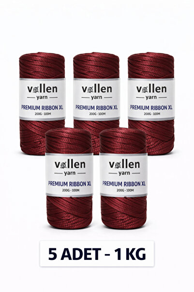 vollen yarn 5 ШТУК Преміум 1000 г/4 мм Поліестерна стрічка, макроме, стрічка ...