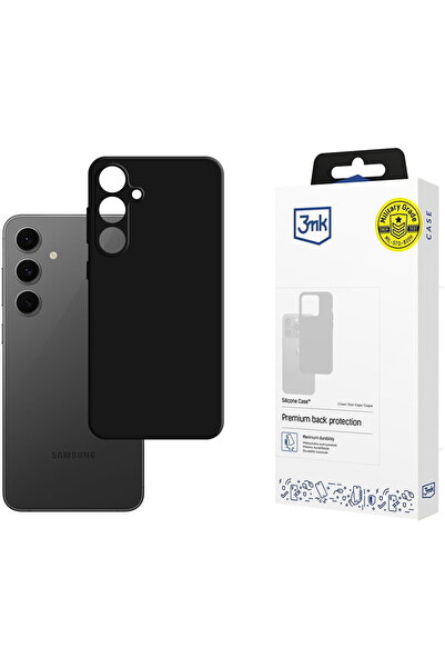 3MK Carcasă din silicon pentru Samsung Galaxy S24 FE - Neagră