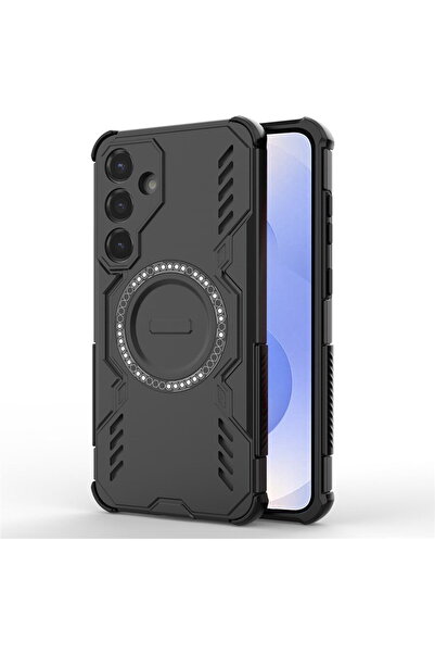 Techsuit Case for Samsung Galaxy S25 - ArmorMag Case - Black