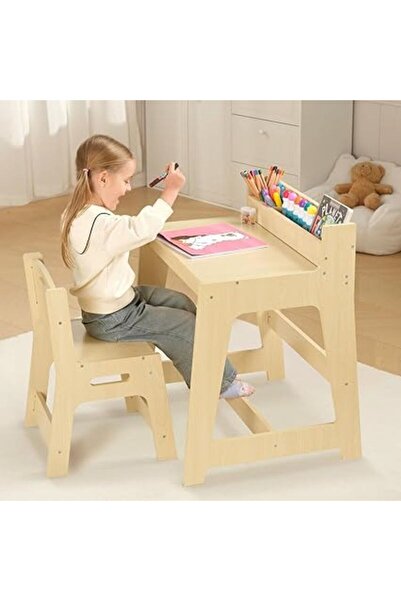 OEM Set de Masă și Scaun pentru Copii, lemn