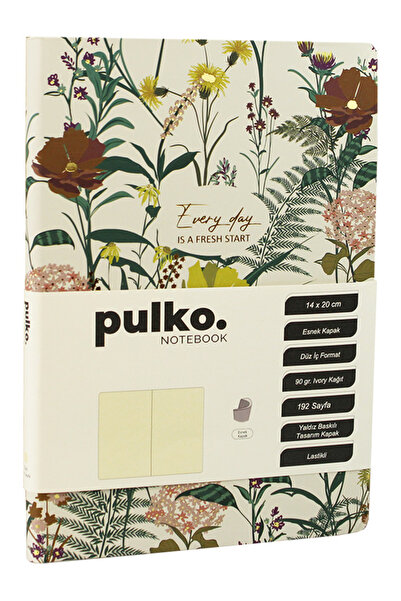 PULKO Notebook Every Day Is a Fresh Start Series, (14X20Cm), 192 Pages, Plain...