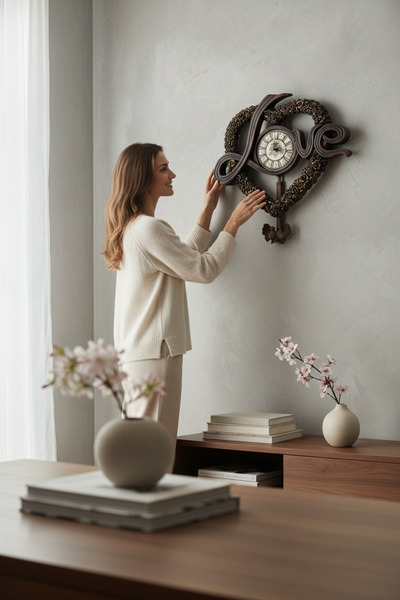 REİNA Kalp şeklinde saat