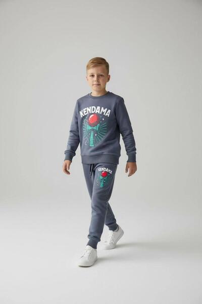 LİLLYPİCCA Момчешки комплект KENDAMA с принт, 2 части Дългоръкава блуза - Ела...