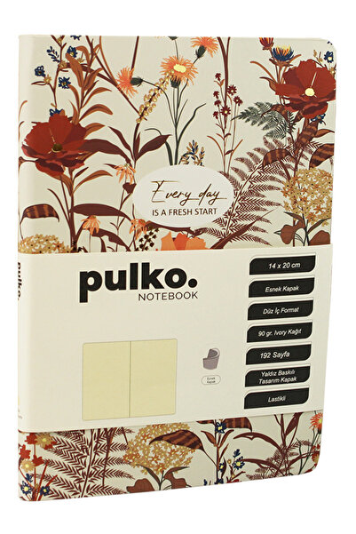 PULKO Notebook Every Day Is a Fresh Start Series, (14X20Cm), 192 Pages, Plain...