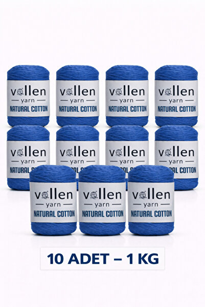 vollen yarn 10 ADET 1KG ,Premıum Doğal Koton Amıgurumi Ve Punch Ipi,tığ Işi E...
