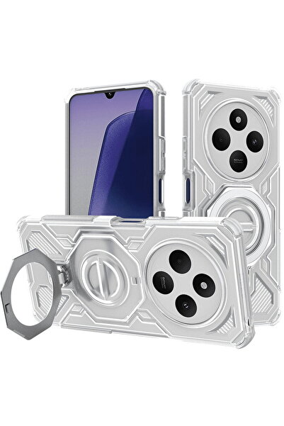 Techsuit Husa pentru Xiaomi Redmi 14C / Poco C75 - Carbon Shield PRO - White ...