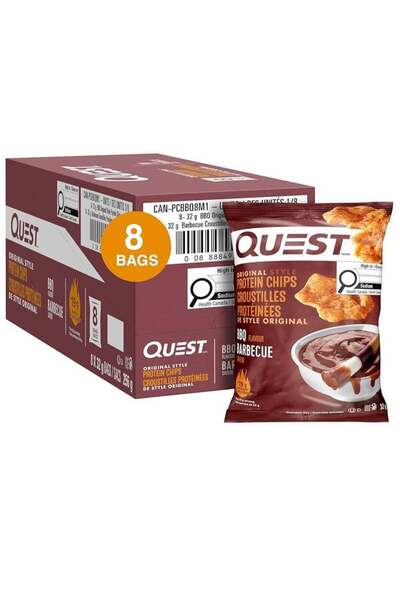 Quest Tortilla Style Protein Chips BBQ (Pack of 8)