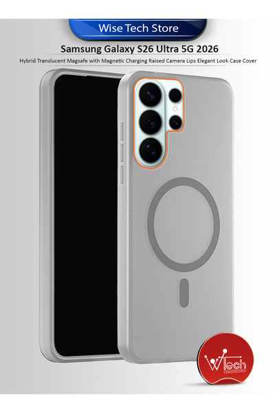 Wtech Samsung Galaxy S26 Ultra 5G Hybrid Translucent Magsafe Raised Camera Li...