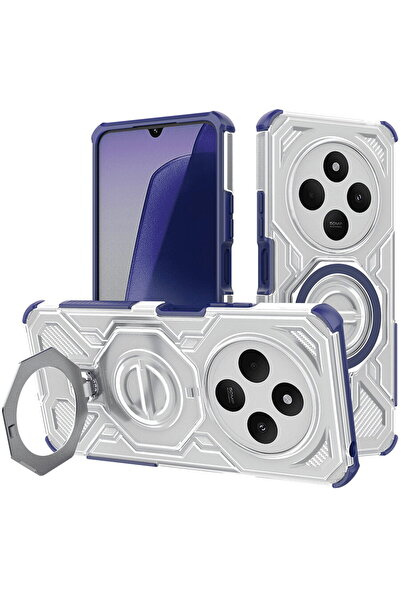 Techsuit Husa pentru Xiaomi Redmi 14C / Poco C75 - Carbon Shield PRO - Blue T...