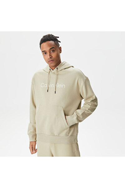 Calvin Klein New Essentials Erkek Bej Sweatshirt