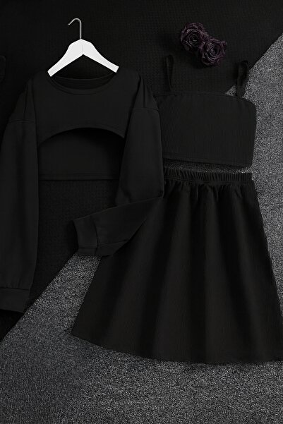 shop 3-Piece Girl's Outfit Black Girl's Clothing