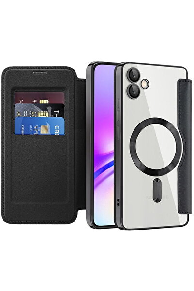 Techsuit Husa pentru Samsung Galaxy A05 - SmartMag Book Case - Black