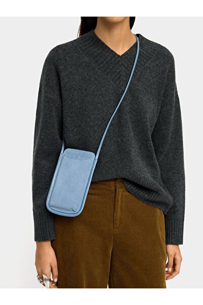 PARFOIS Deri Detaylı Cep Telefonu Çantası