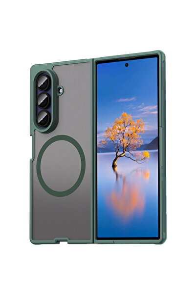 Techsuit Samsung Galaxy Z Fold7 Case - HaloFrost II MagSafe - Green