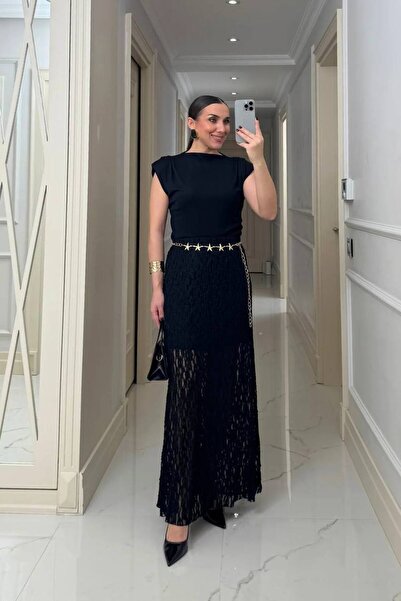 La Perla Boutique Long Lace Skirt