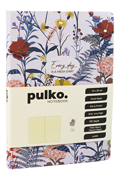 PULKO Notebook Every Day Is a Fresh Start Series, (14X20Cm), 192 Pages, Plain...