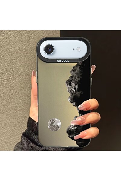 Caseji Iphone 17 air compatible dirt-resistant mountain night print phone cas...