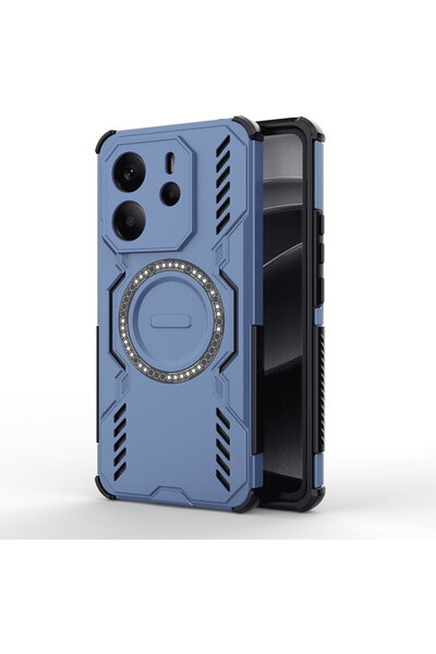Techsuit Case for Xiaomi Redmi Note 14 4G (Regional) - ArmorMag Case - Blue