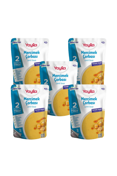 Yayla Yemek Hazır Mercimek Çorbası 250 gr x5