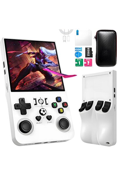 Generic جهاز ألعاب محمول كلاسيكي R36MAX، سعة تخزين 256 جيجابايت، أكثر من 4000...