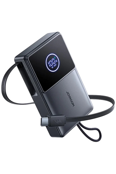 Joyroom Cablu USB-C retractabil încorporat JR-PR1 10000mAh 22.5W - Negru