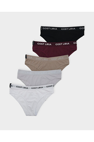 GOST LİRİA -Balance Women's Slip Panties 5 Pack - Multicolor