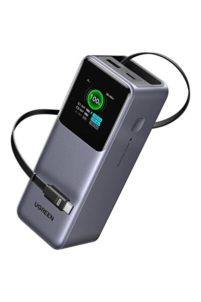 Ugreen Baterie Externa cu Display Digital, 20000mAh, USB, 2x Type-C, 165W, 20...
