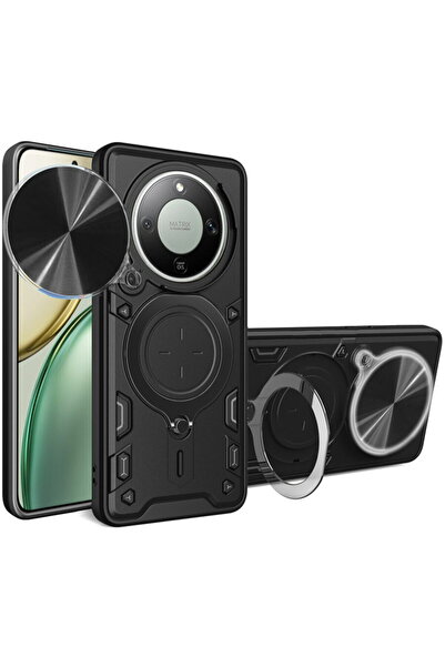 Techsuit Husă pentru Honor Magic8 Lite - CamGuard Pro - Negru