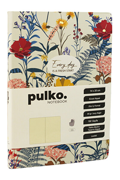 PULKO Notebook Every Day Is a Fresh Start Series, (14X20Cm), 192 Pages, Plain...