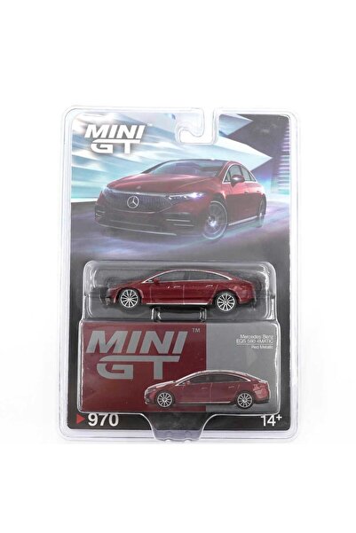 mini gt 1/64 Mercedes Benz Eqs 580 4Matic Red Metallic No:970 Blister