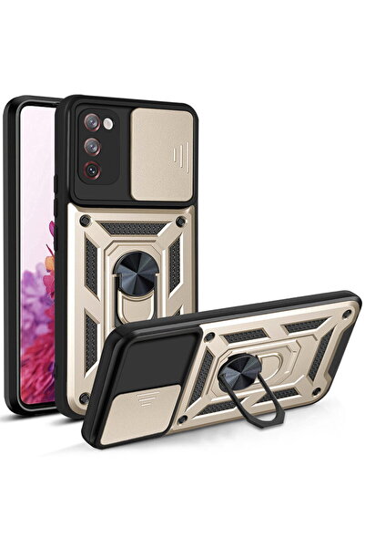 Techsuit Husa pentru Samsung Galaxy S20 FE / S20 FE 5G - CamShield Series - Gold