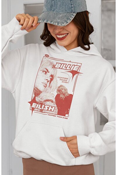 SEVBANO Billie Eilish Printed Unisex Oversize Singer Hoodie