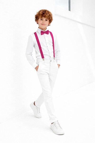 Kuraff Giyim Boys' April 23 October 29 White Suit Combination