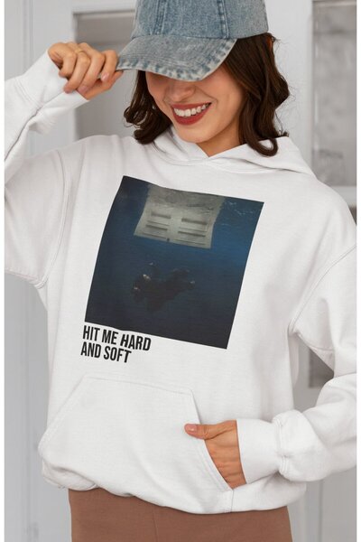 SEVBANO هوديي Hit Me Hard And Soft Billie Eilish مطبوع للجنسين قصة فضفاضة للمغني