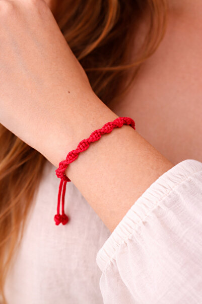 Handmade Spiral Makrome Bileklik