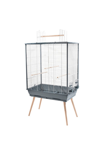 Zolux قفص طيور نيو جيلي XL - رمادي