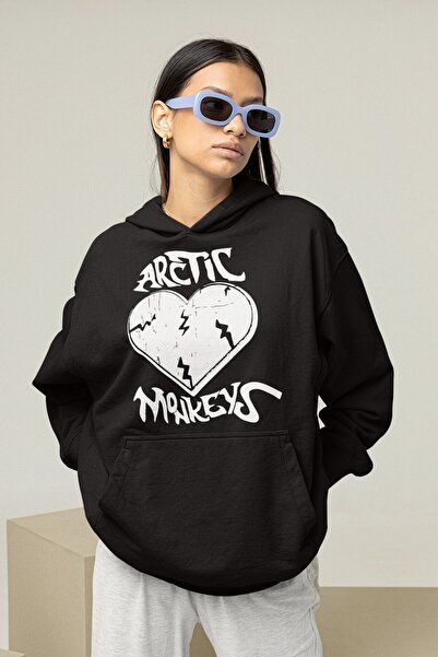 SEVBANO Φούτερ με κουκούλα της μουσικής ομάδας Arctic Monkeys, με ροκ μέταλ σ...