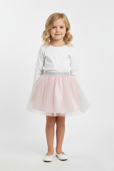 Çocuksan Baby&Kids Wear Розова пола с пайети за момичета за 23 април, 29 окто...