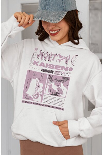 SEVBANO هودي أنيمي يونيسكس بتصميم ساتورو غوجو من جوجوتسو كايسن مطبوع موديل قص...